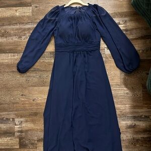Elegant Navy Blue Women's Dress